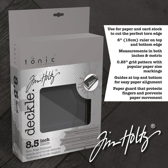 BNIB Tim Holtz Paper Cutter Deckle Edge Tool - Guillotine Paper Trimmer - Picture 1 of 3